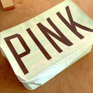 REDUCED! VS Pink Chevron Dorm Trunk Tote